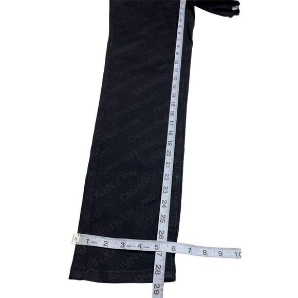 Calvin Klein Ankle Jean Jeggings Juniors' 26 Black‎ Stretchy Mid Rise Logo NEW - Picture 3 of 12